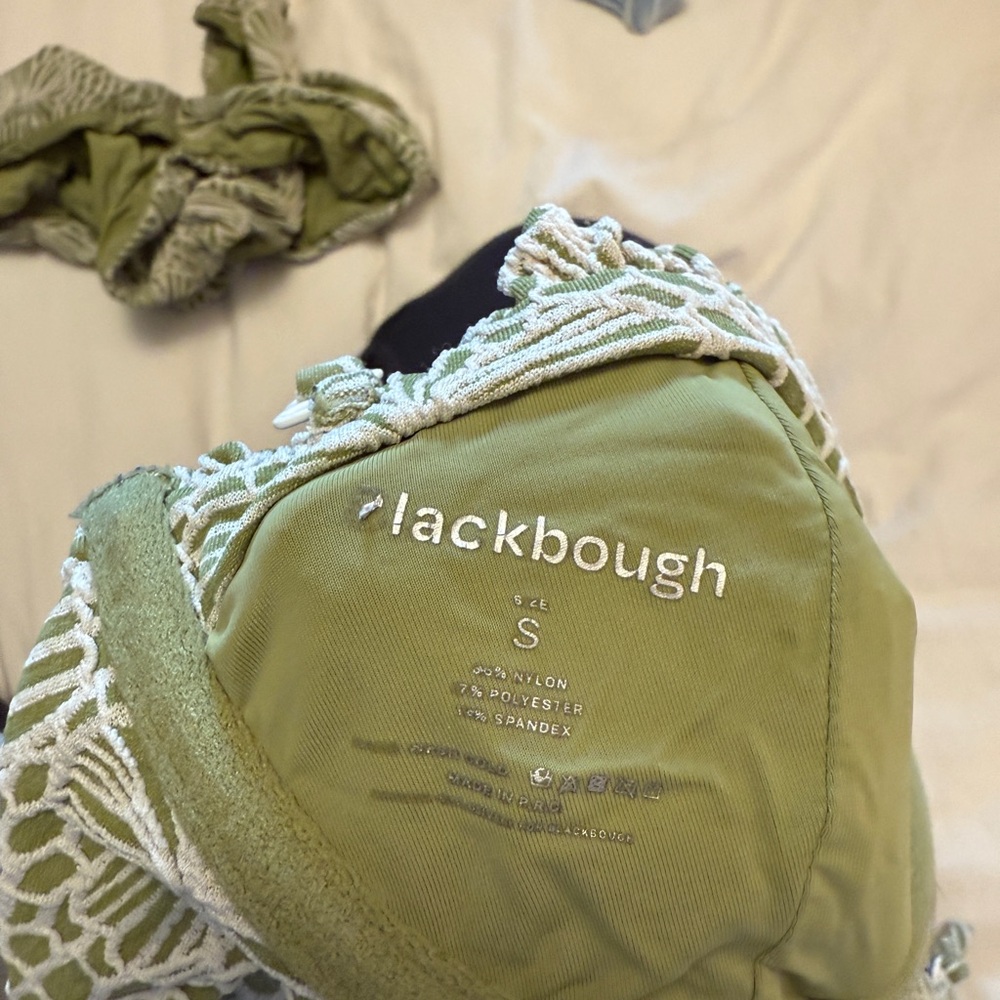 Audrey Ruched Underwire Top with matching bottoms /Sage Jacquard BlackBough Swim - Picture 2 of 6